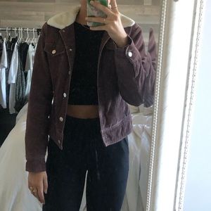 Vintage corduroy Sherpa jacket size xs/s